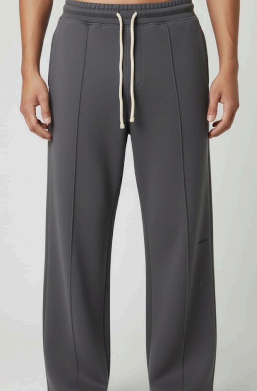 Mens Grey Widelege Sweatpants