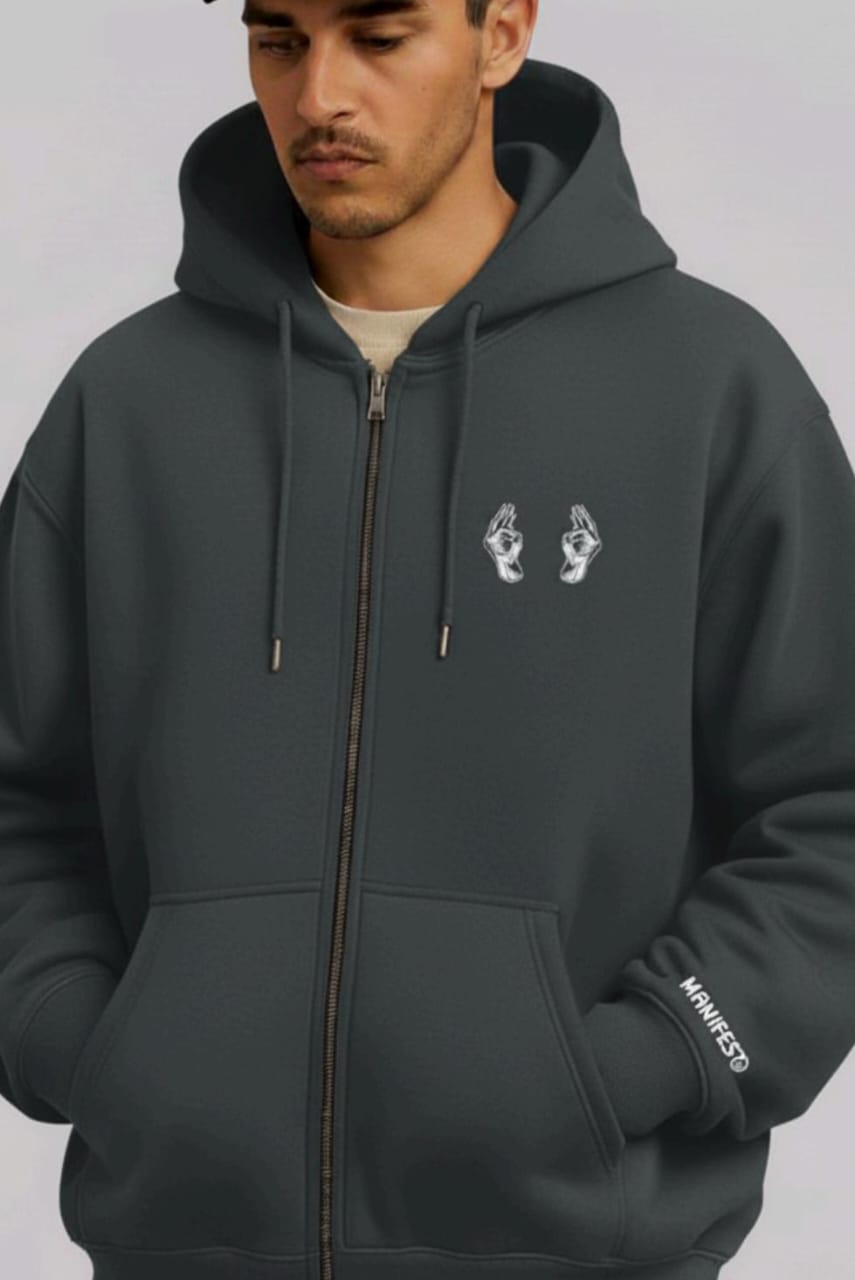 Unisex Oversize Grey Jacket