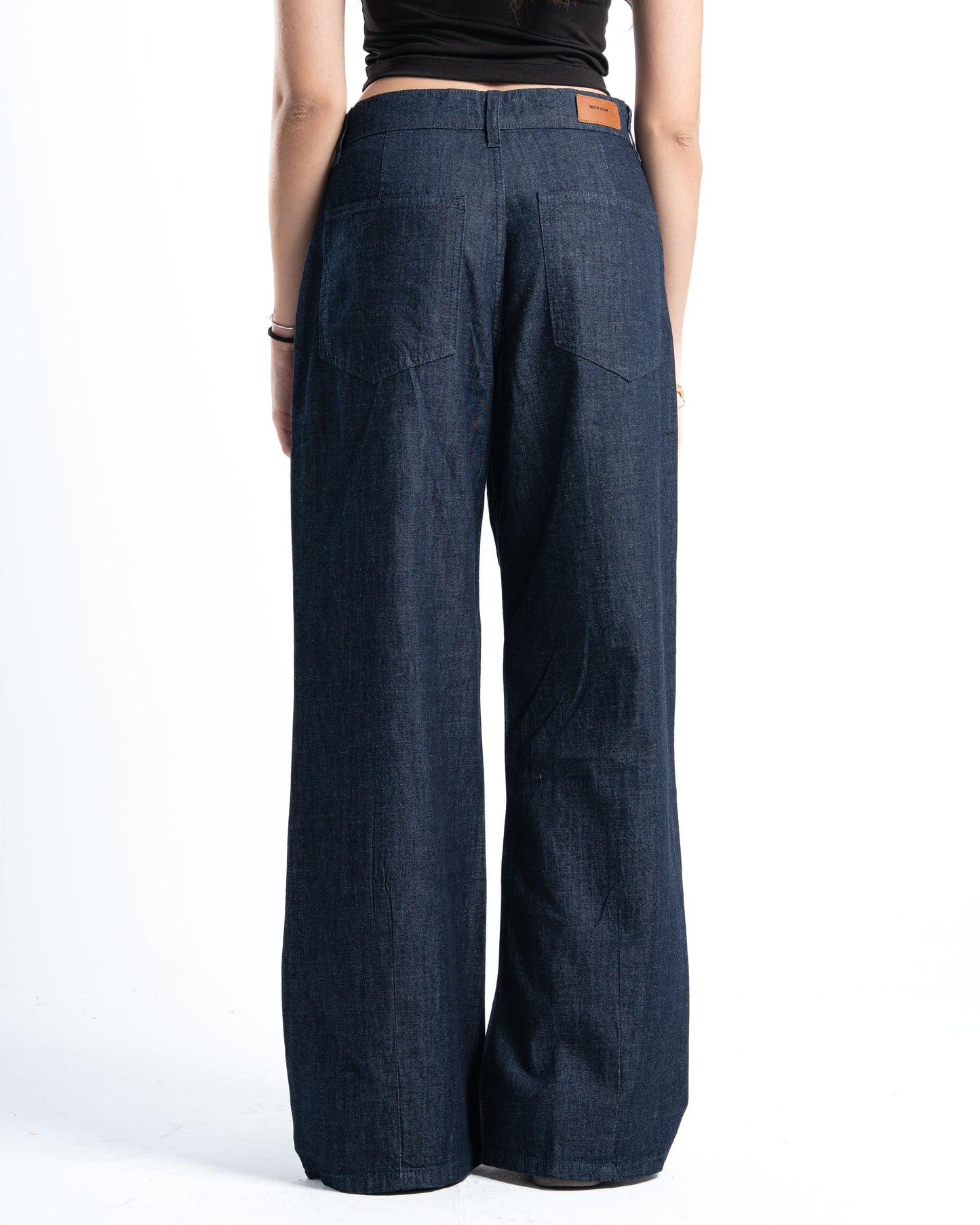 Navy Raw Denim Pants