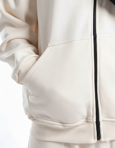Manifest White Zip Hoodie