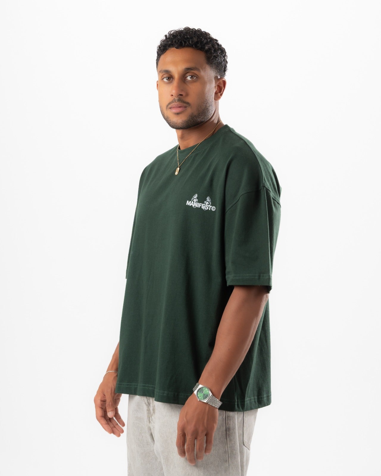 Green Boxy Summer Tee