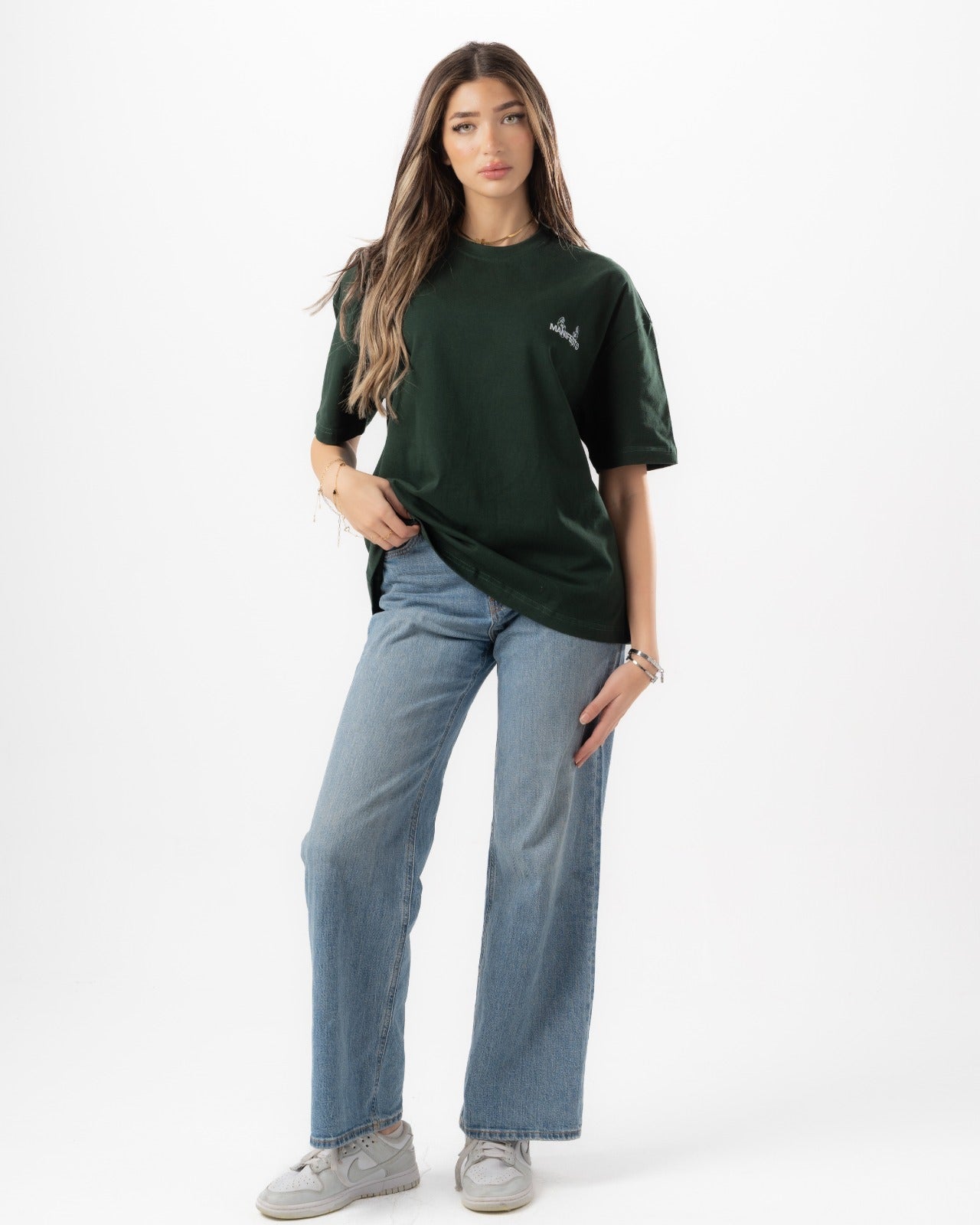 Green Boxy Summer Tee