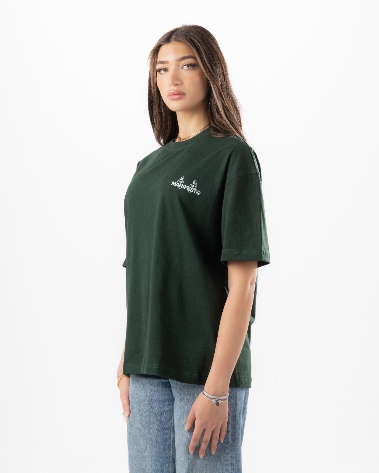 Green Boxy Summer Tee