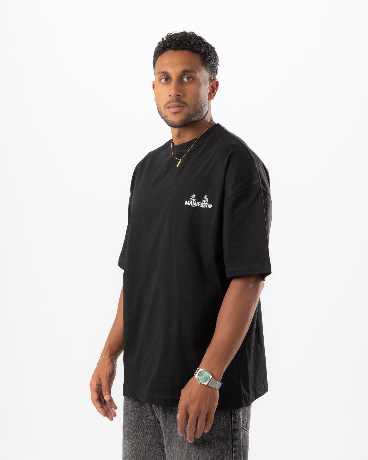 Black Boxy Summer Tee