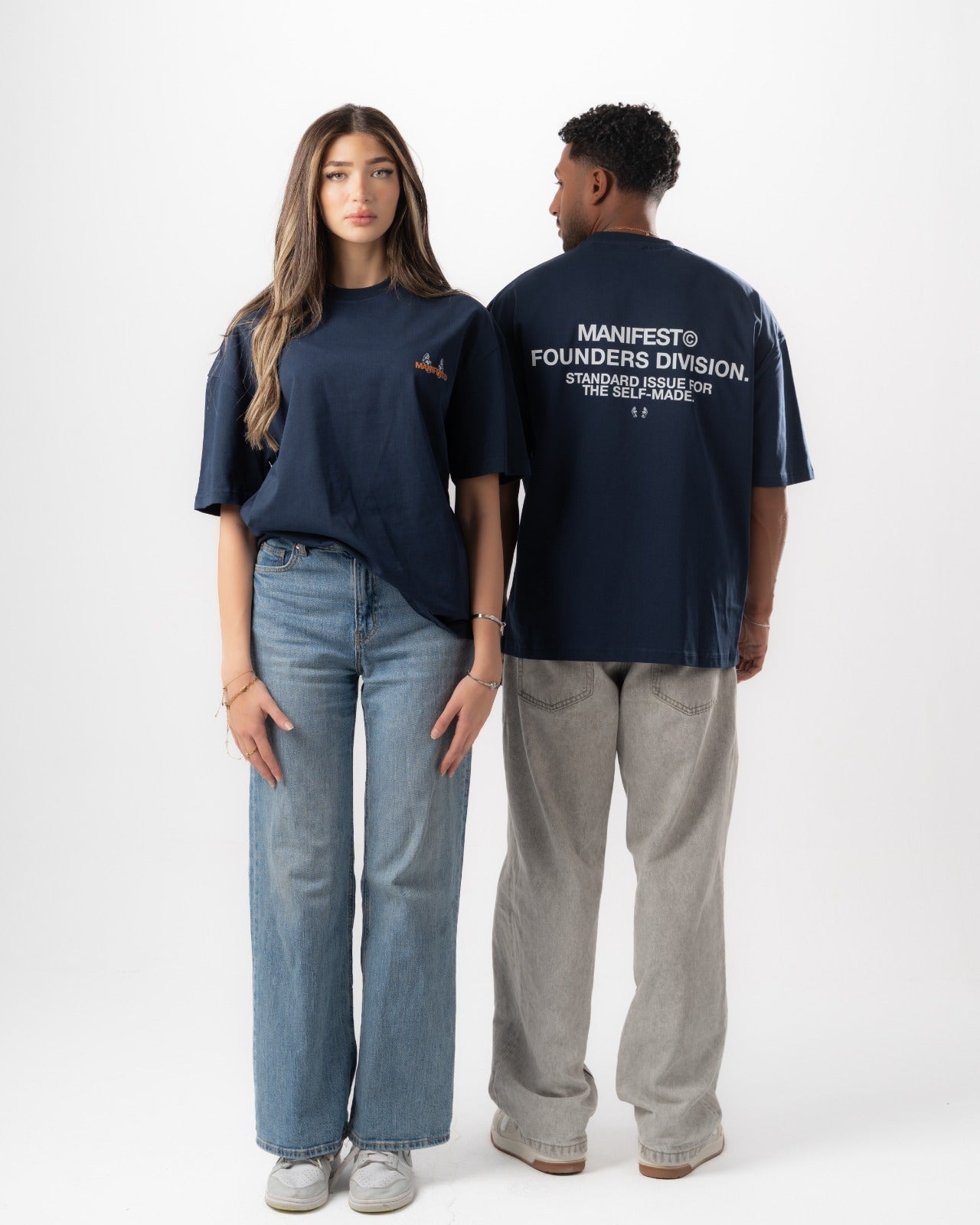 Navy Boxy Summer Tee