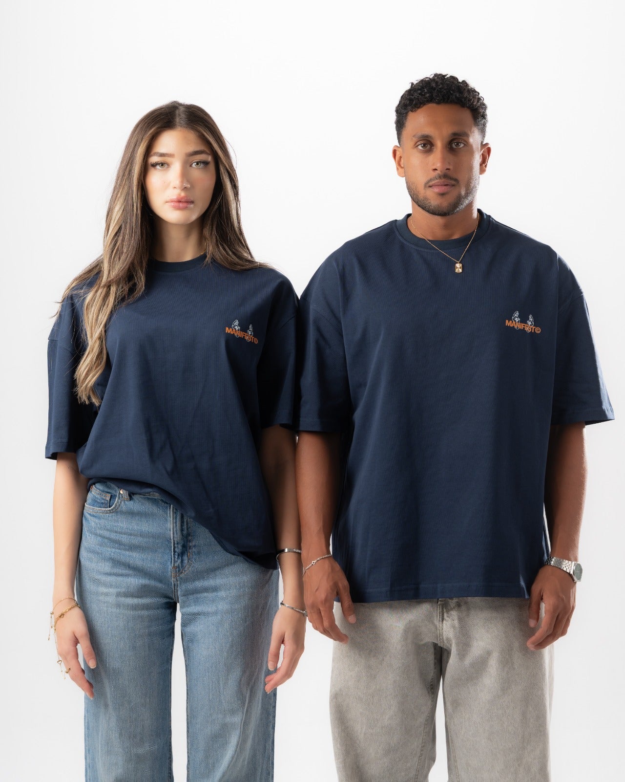 Navy Boxy Summer Tee
