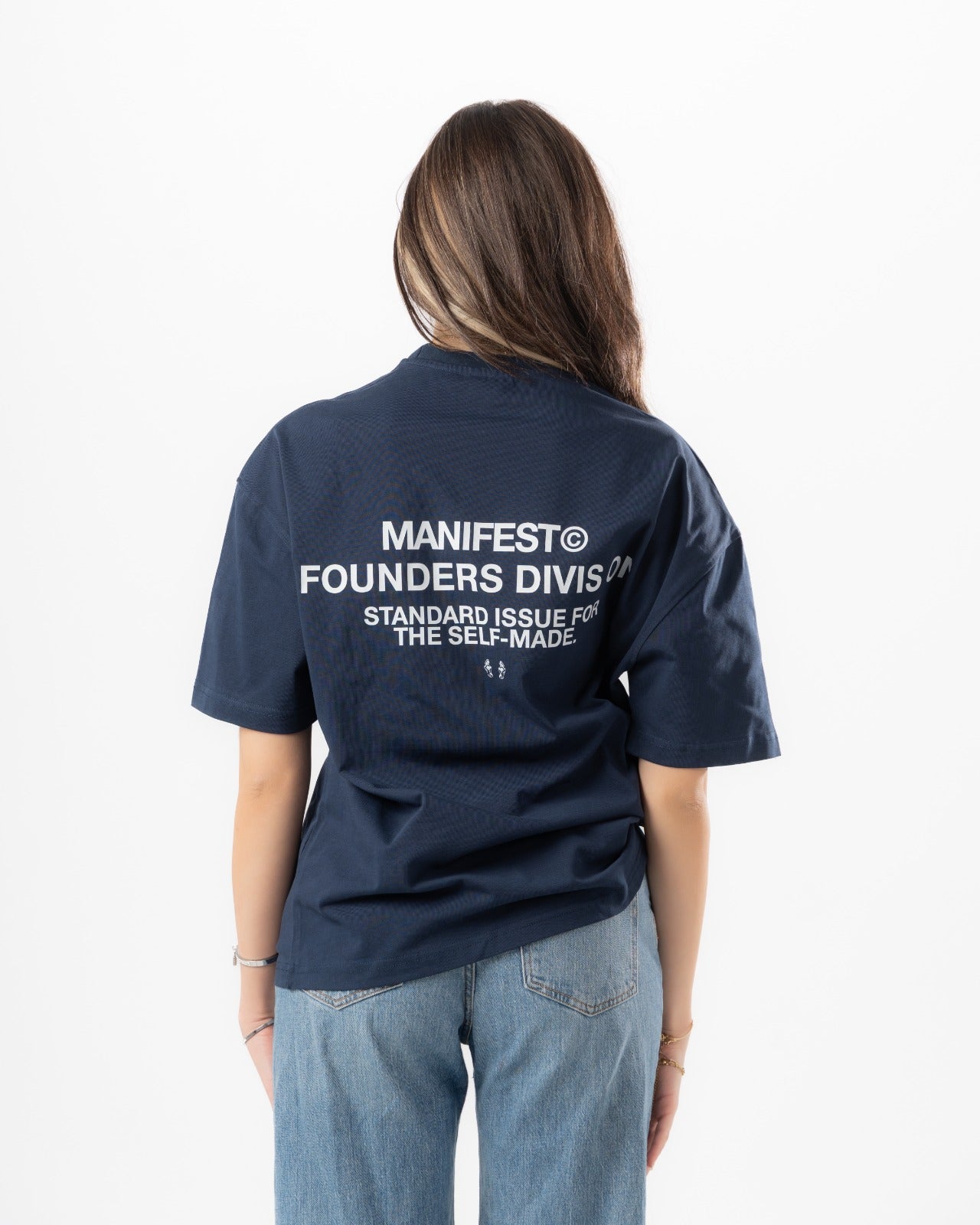 Navy Boxy Summer Tee