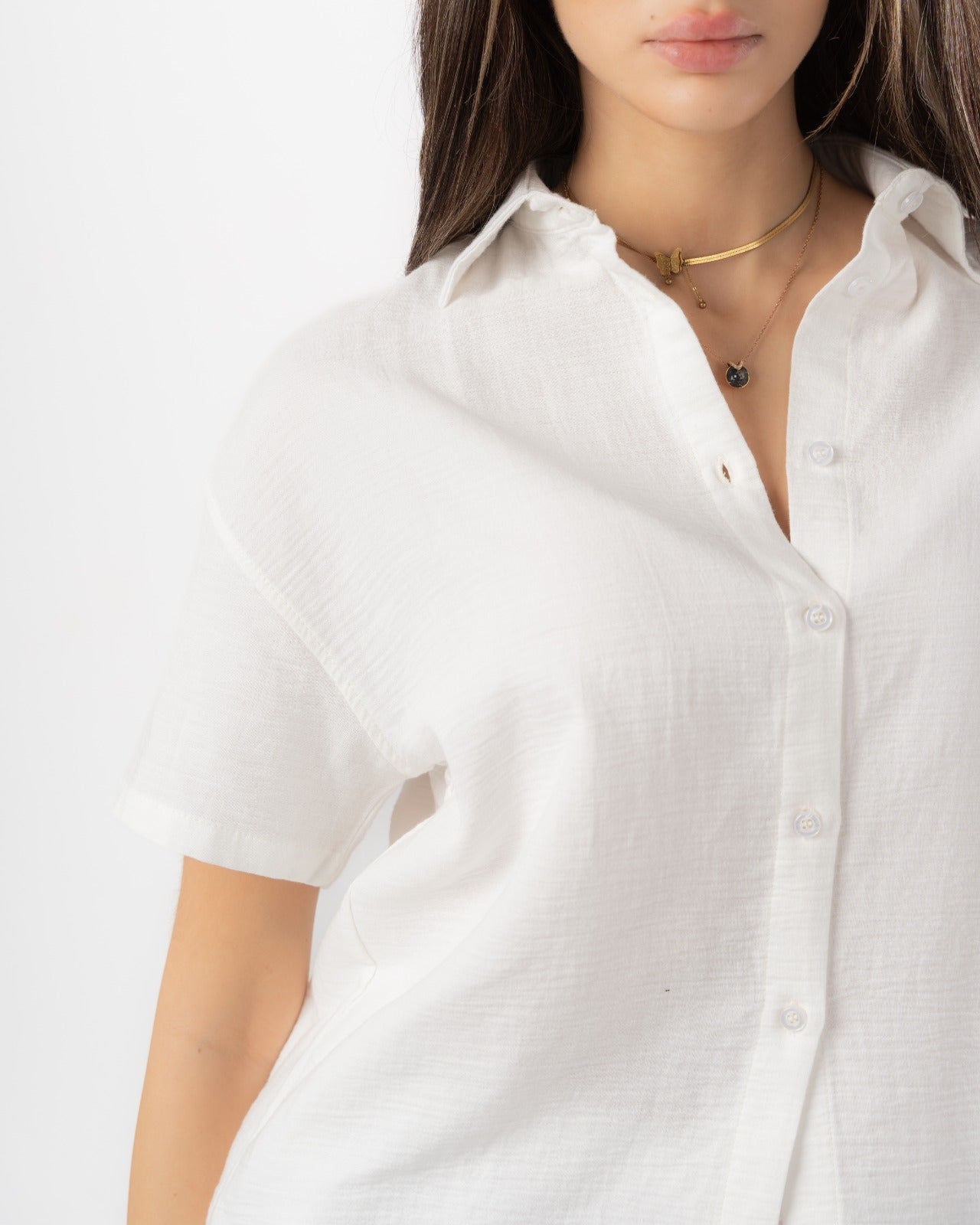 White Women Summer Shirt