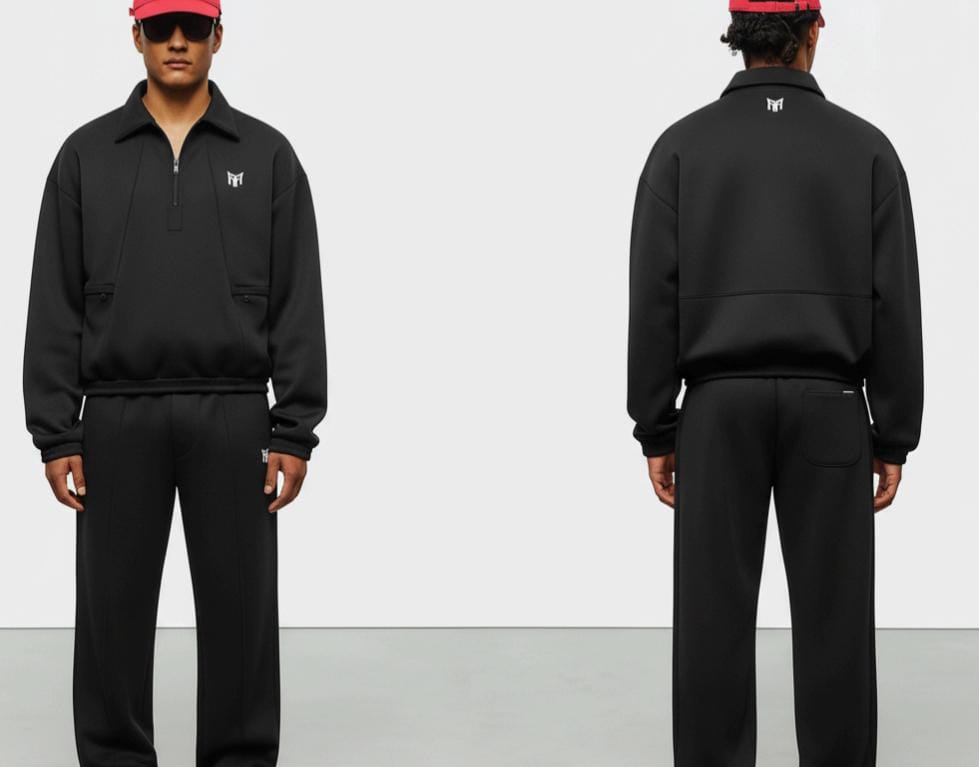 Mens Black Boxy Jacket