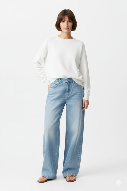 Iceblue Oversize Denim Pants