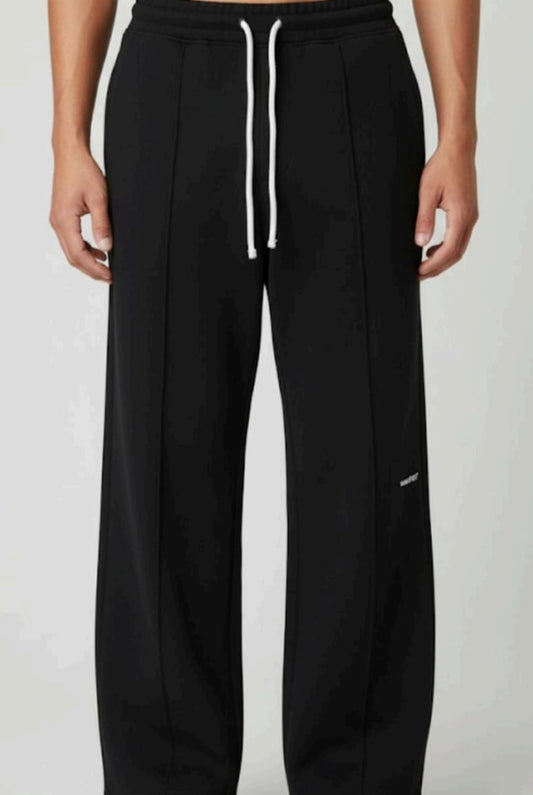 Mens black Widelege Sweatpants