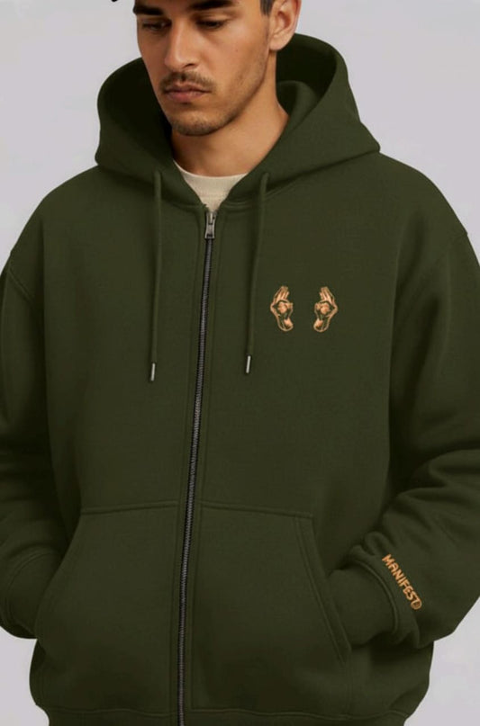 Unisex Oversize Green Jacket