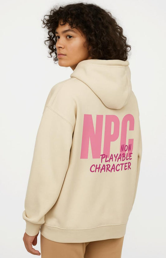 Beige Oversize Hoodie