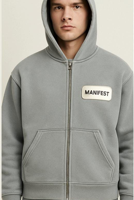 Light Grey Unisky Boxy Jacket
