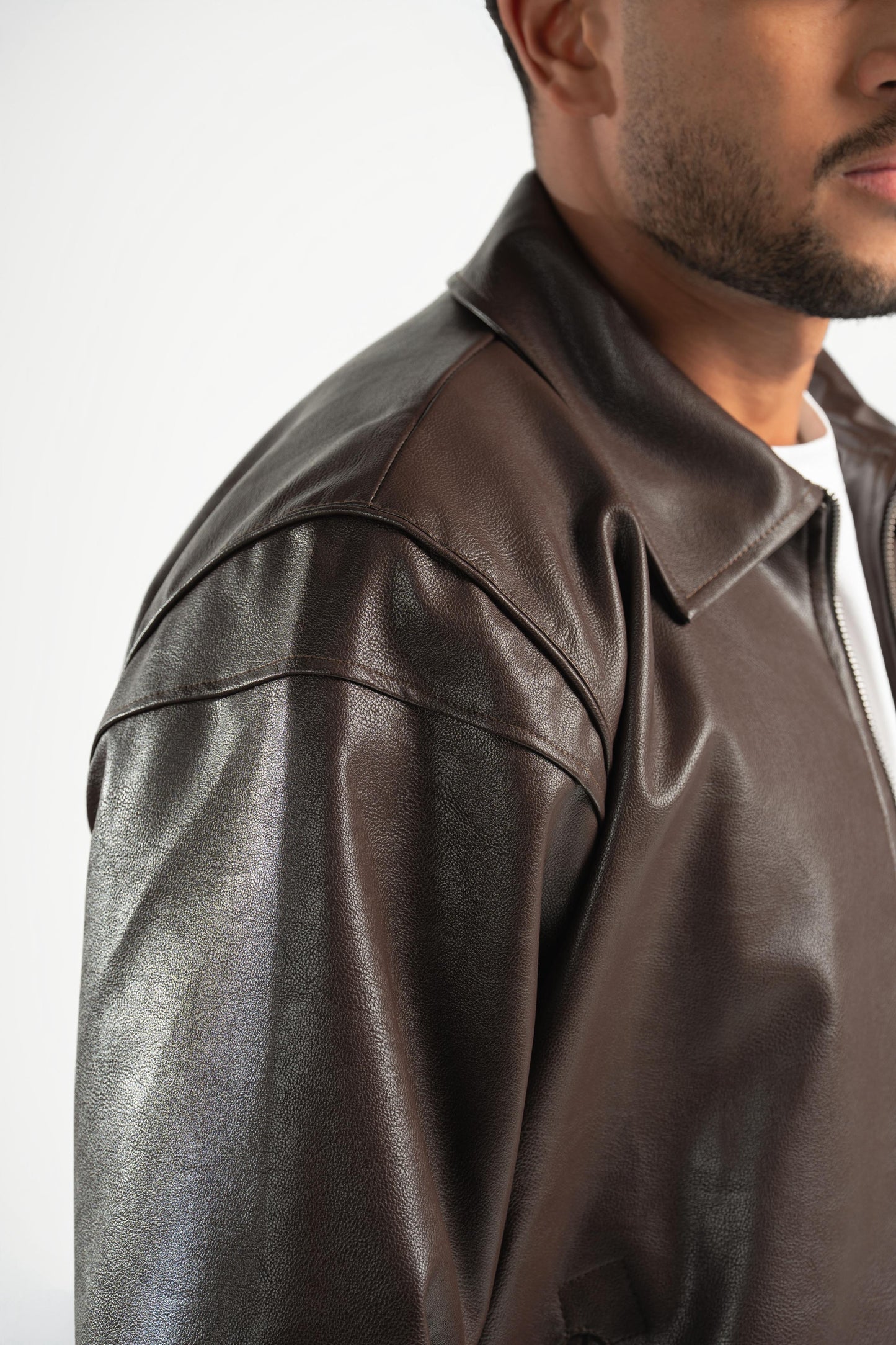 Lineage Brown Leather Jacket