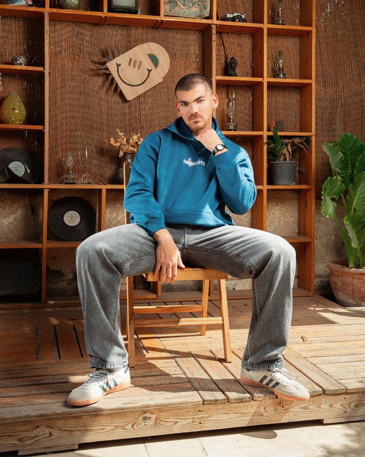 "I Just Cant" Teal Blue Hoodie