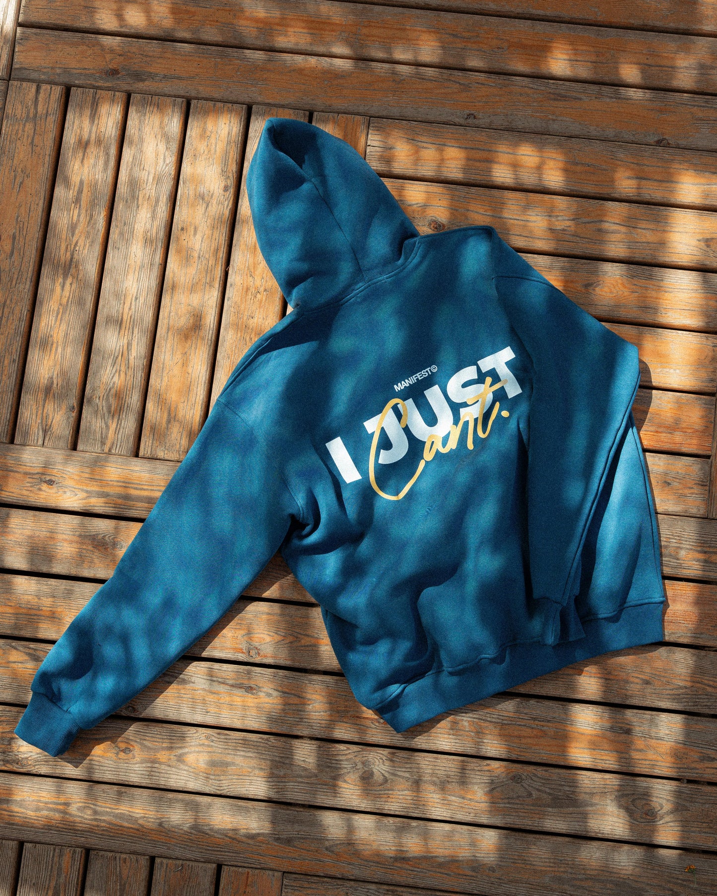 "I Just Cant" Teal Blue Hoodie