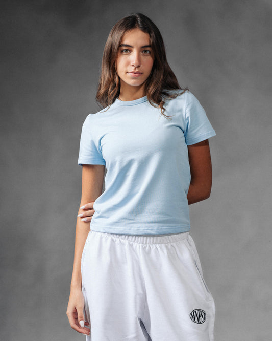 "Manifest" Baby Blue Top