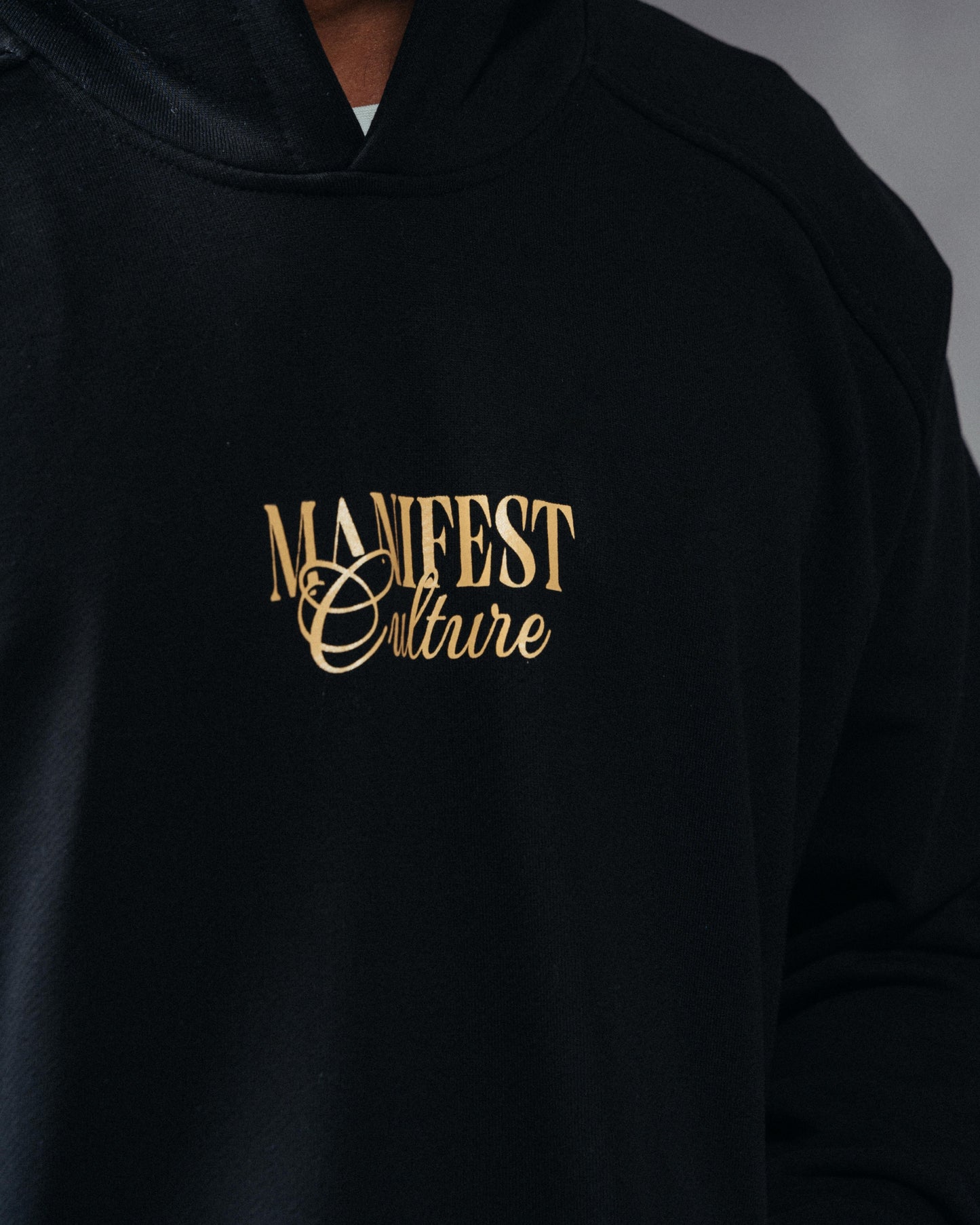 “Manifest Culture” Black Hoodie