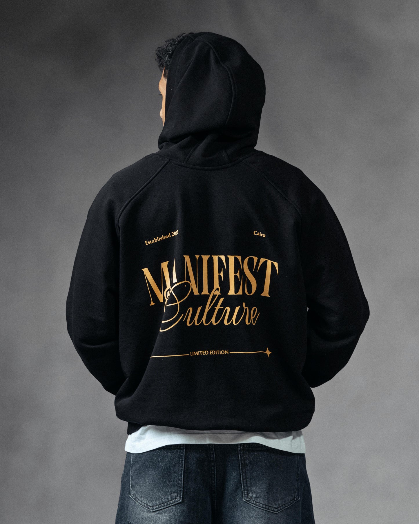 “Manifest Culture” Black Hoodie