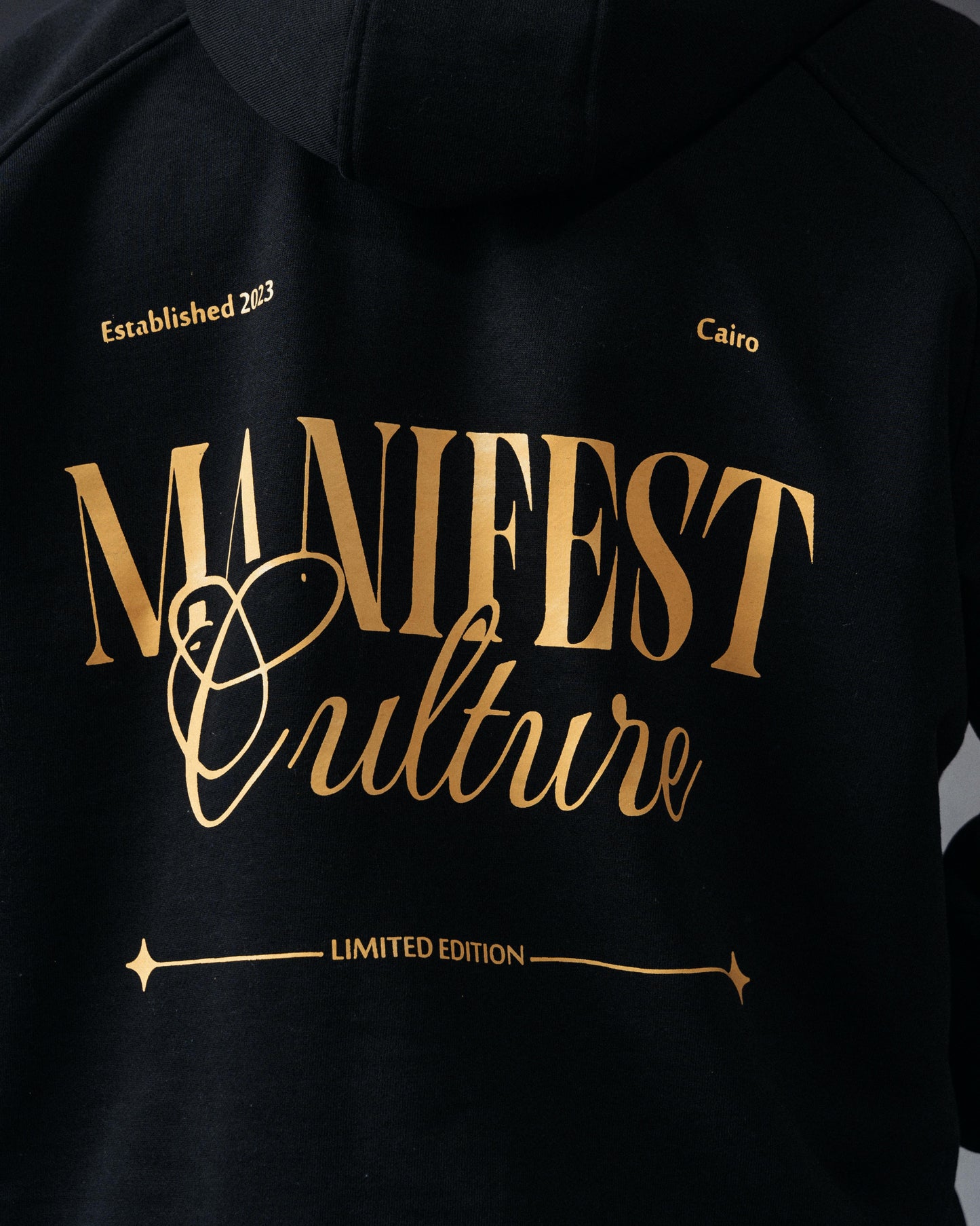 “Manifest Culture” Black Hoodie