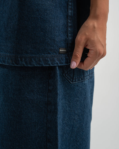 Blue Denim Half Sleeves Overshirt
