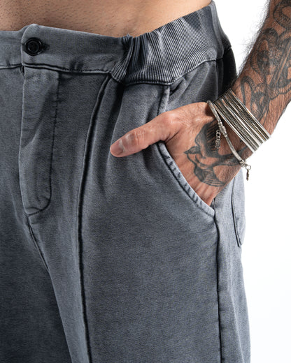 Unisex Silver Washed Pants