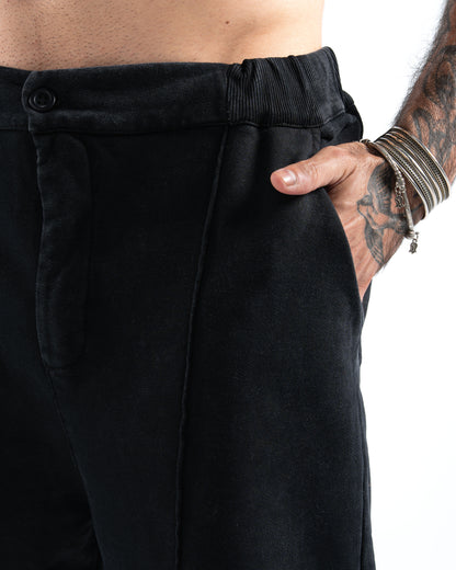 Unisex Dark Grey Washed Pants
