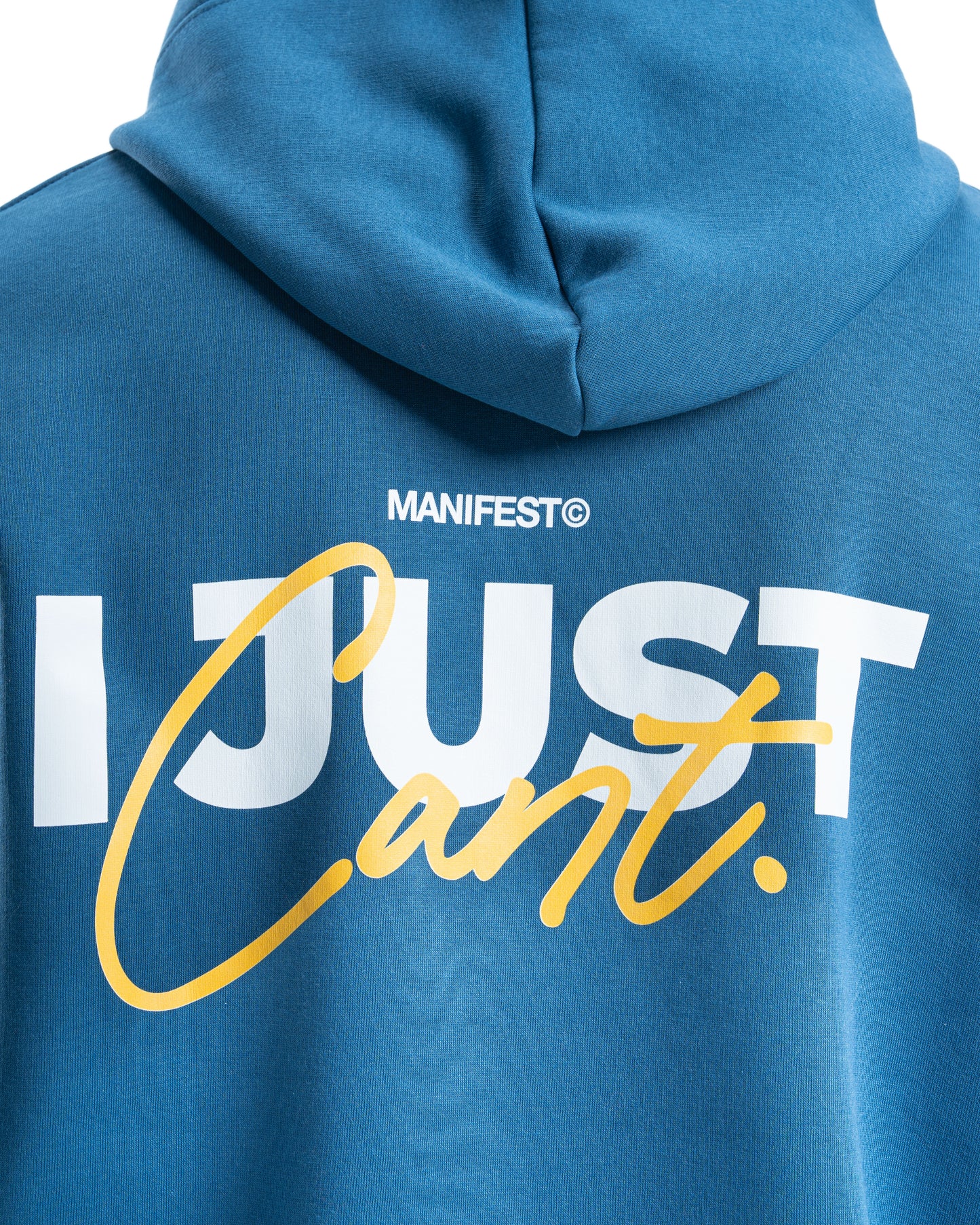 "I Just Cant" Teal Blue Hoodie