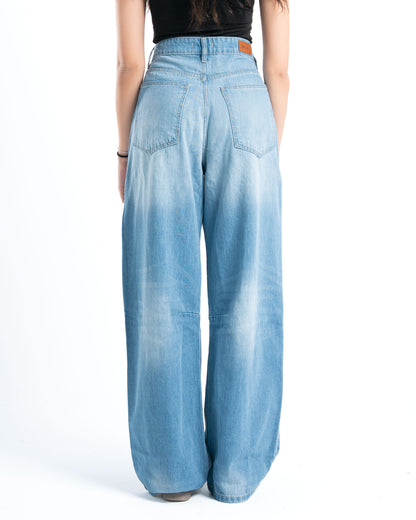 Light Blue Wash Oversized Denim Pants