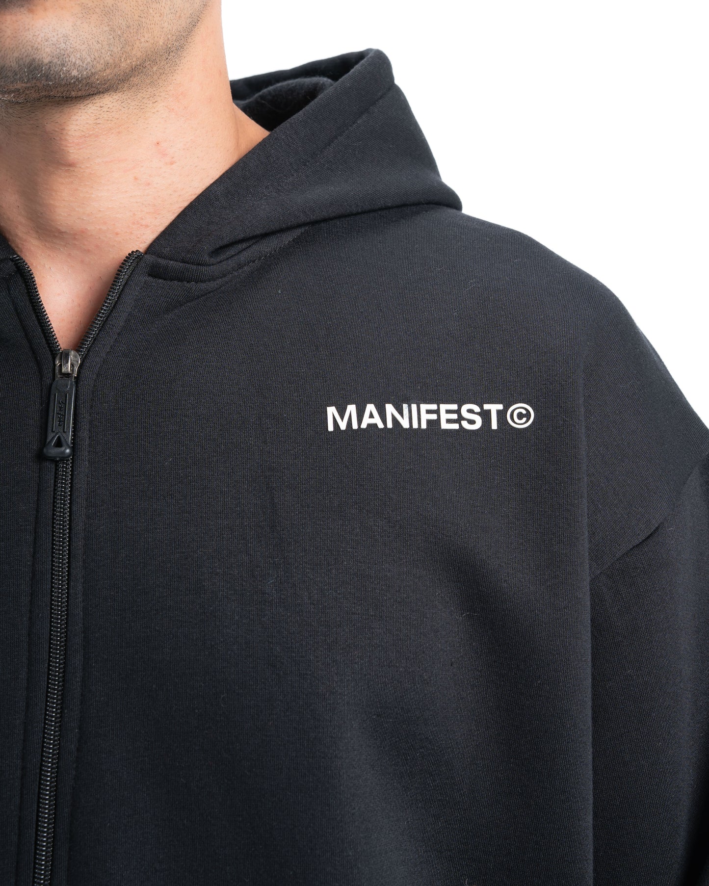 Manifest Black Zip Hoodie