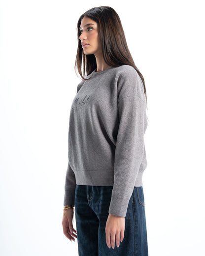 Dark Grey Signature Knitted Pullover