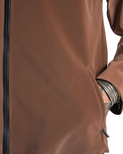 Black Collar havan Leather Jacket