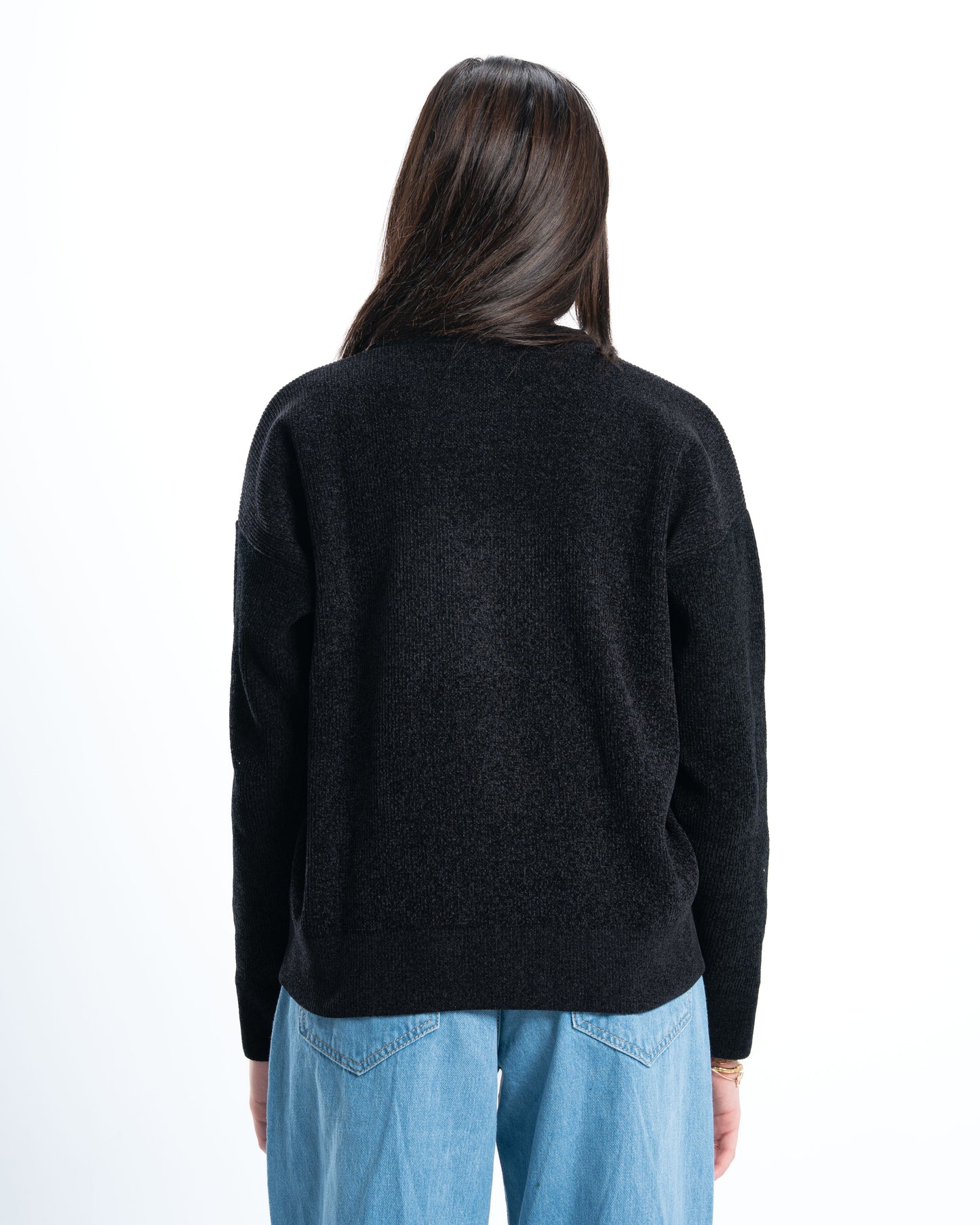 Black Signature Knitted Pullover