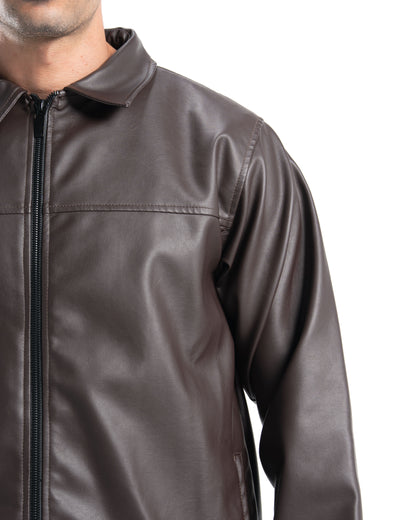 Mens Brown Leather Jacket