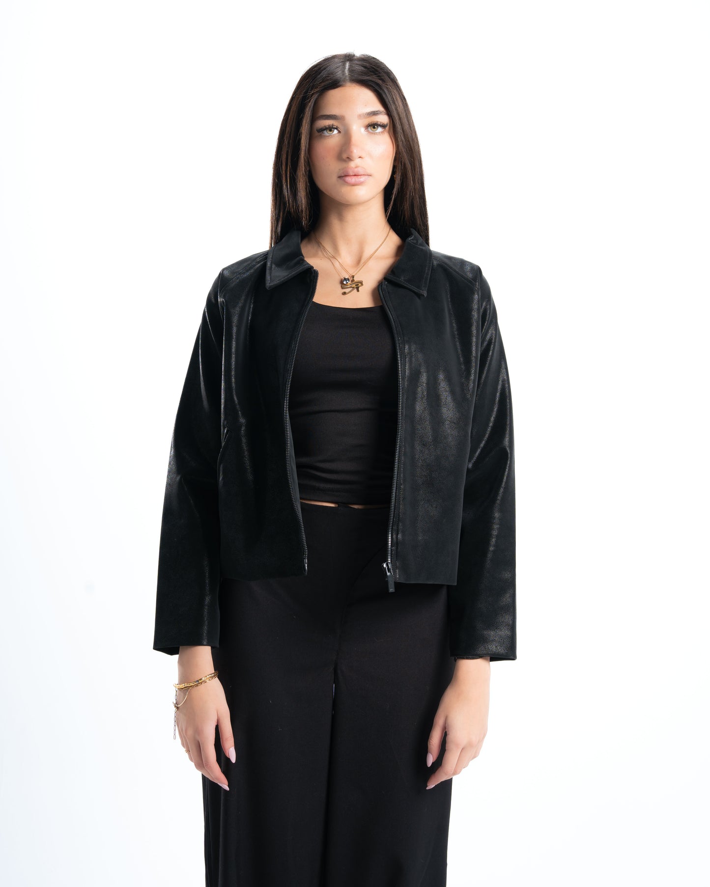 Womens Black Leather Jacket