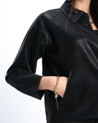 Womens Black Leather Jacket