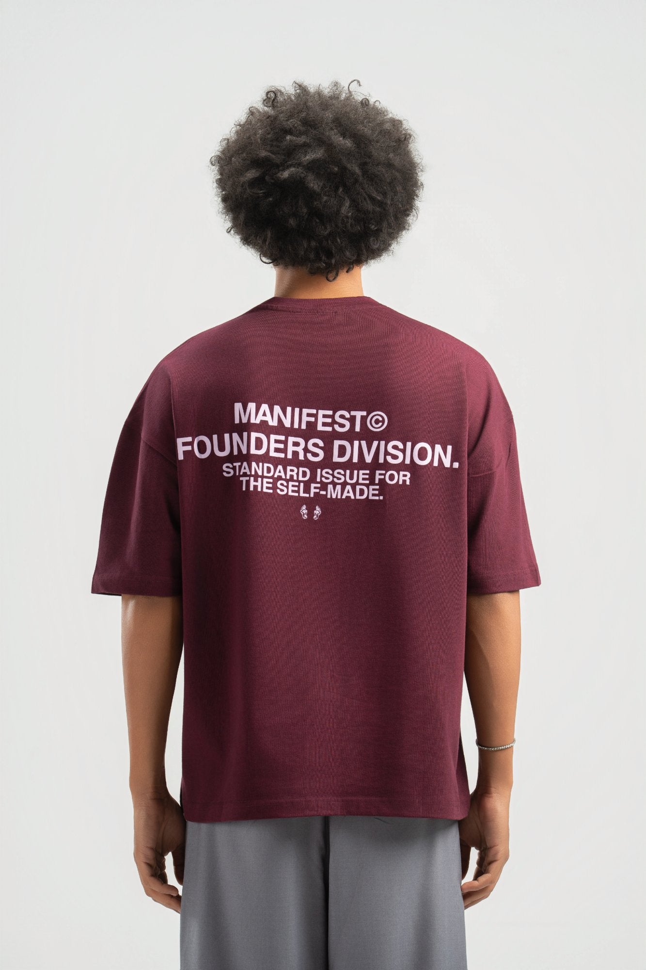 Burgundy Boxy Summer Tee