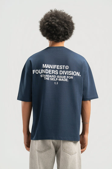 Navy Boxy Summer Tee