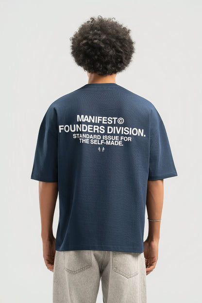 Navy Boxy Summer Tee