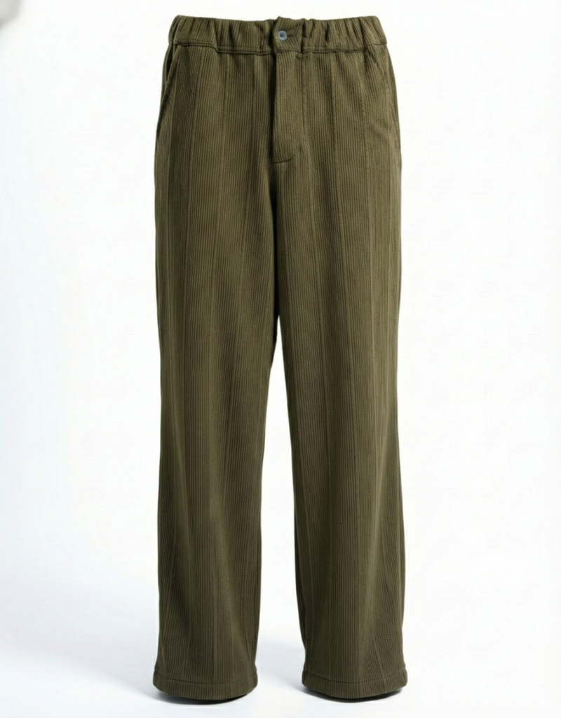 Army Wide-Leg Pinstripe Pants