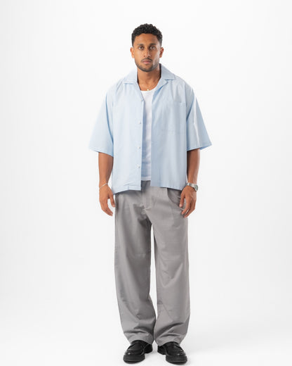 Baby Blue Boxy Summer Shirt