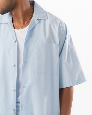 Baby Blue Boxy Summer Shirt