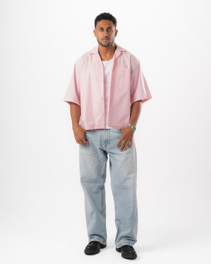 Baby Pink Boxy Summer Shirt