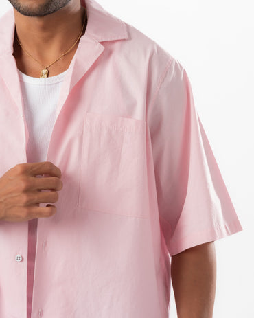 Baby Pink Boxy Summer Shirt
