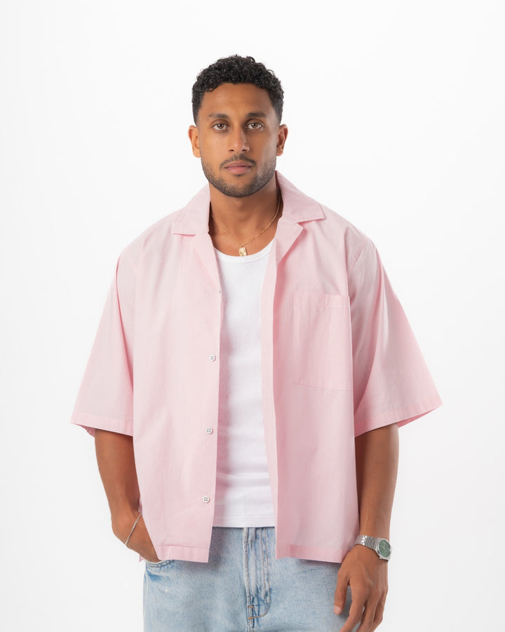 Baby Pink Boxy Summer Shirt
