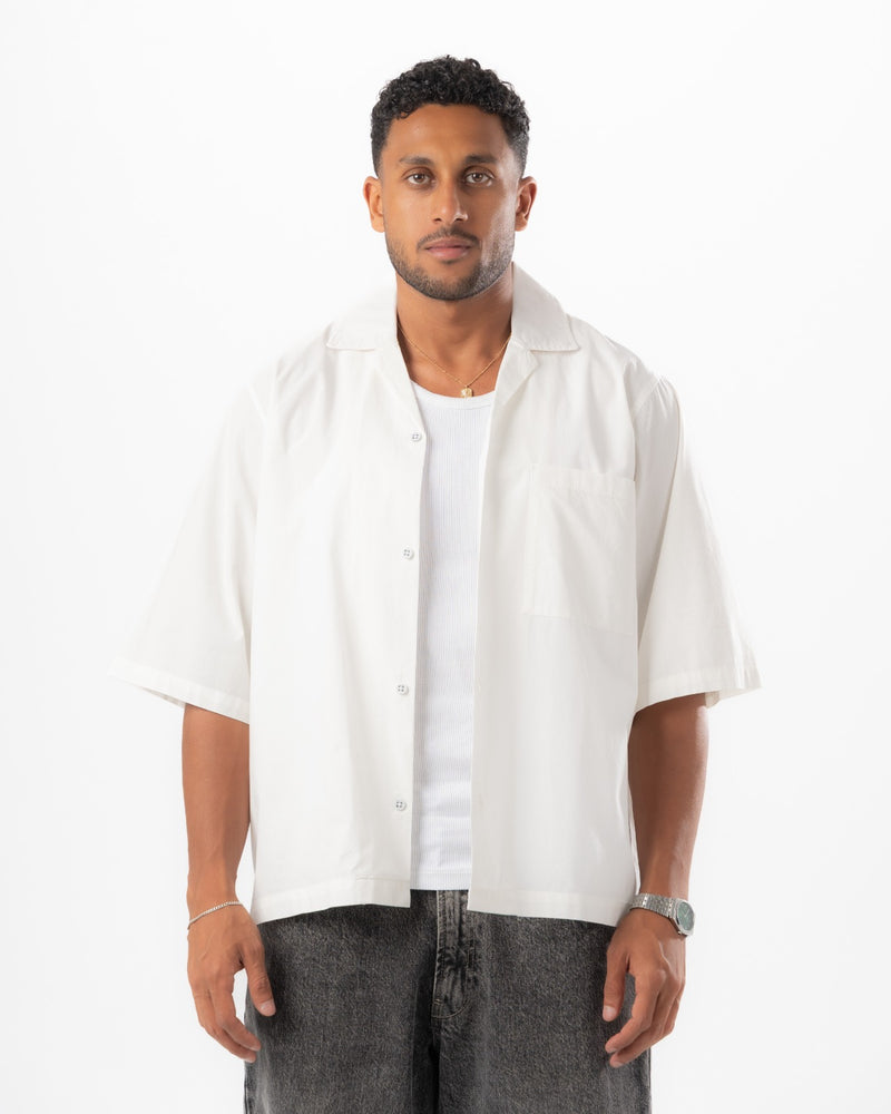 White Boxy Summer Shirt