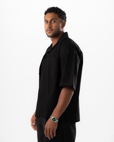 Black Boxy Summer Shirt