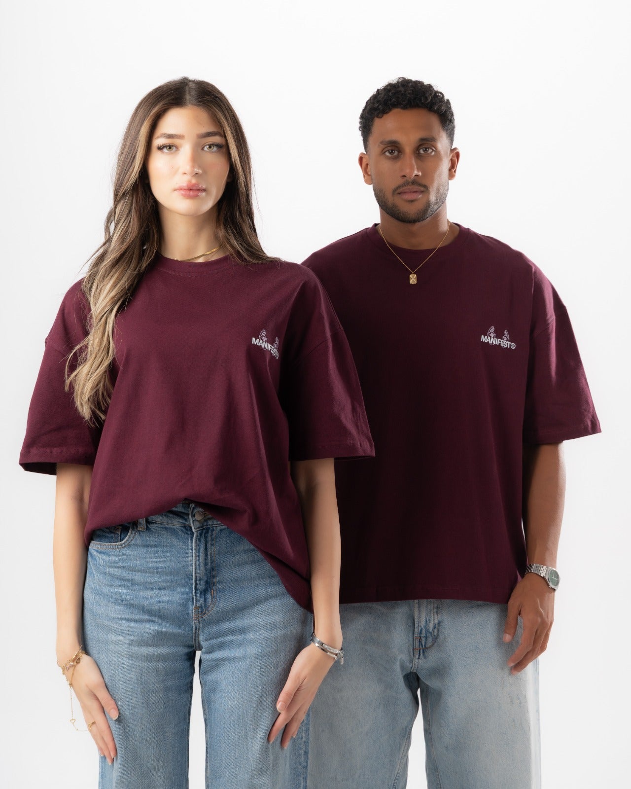 Burgundy Boxy Summer Tee