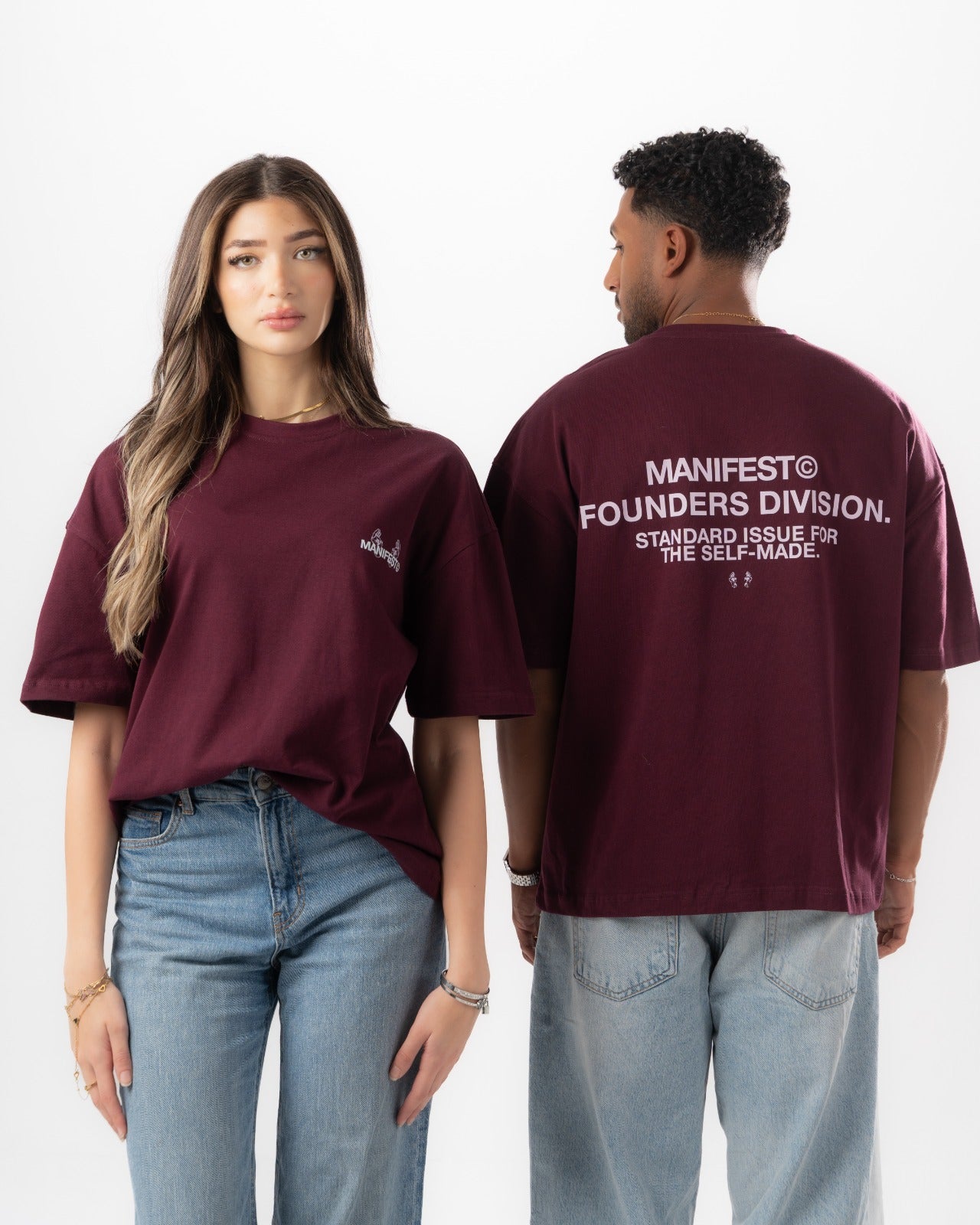 Burgundy Boxy Summer Tee